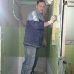 Neues Leben, Pastor Oleg bei Umbauarbeiten